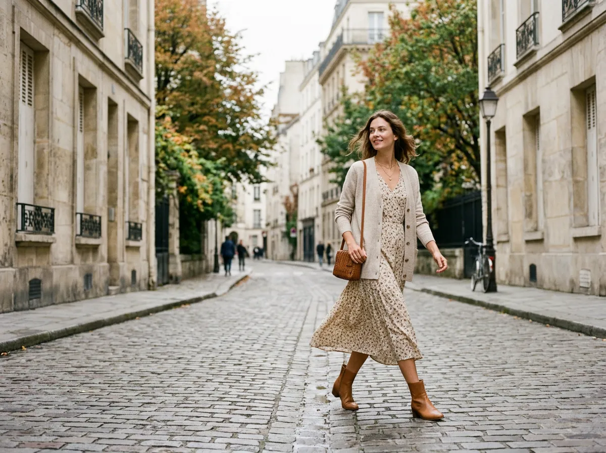 AI-generated Labor Day womenswear example