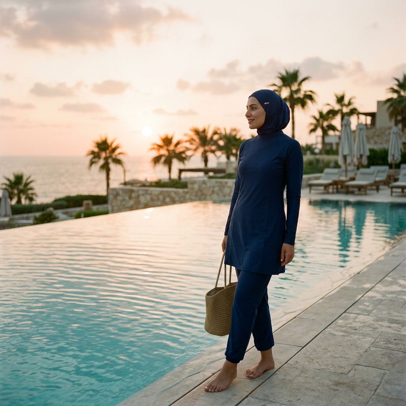 AI Modest Swimwear Models example
