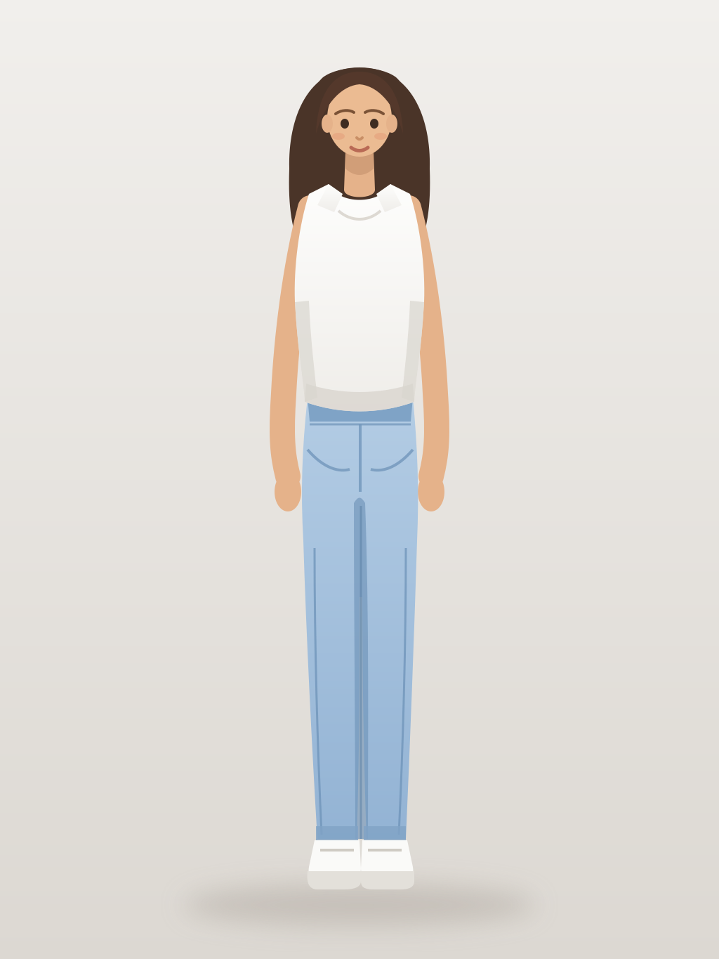 Model front pose used for the on-model try-on render